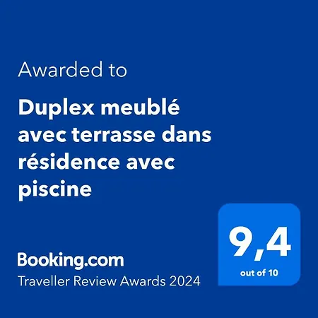 Apartment Duplex Meuble Avec Terrasse Dans Avec Piscine