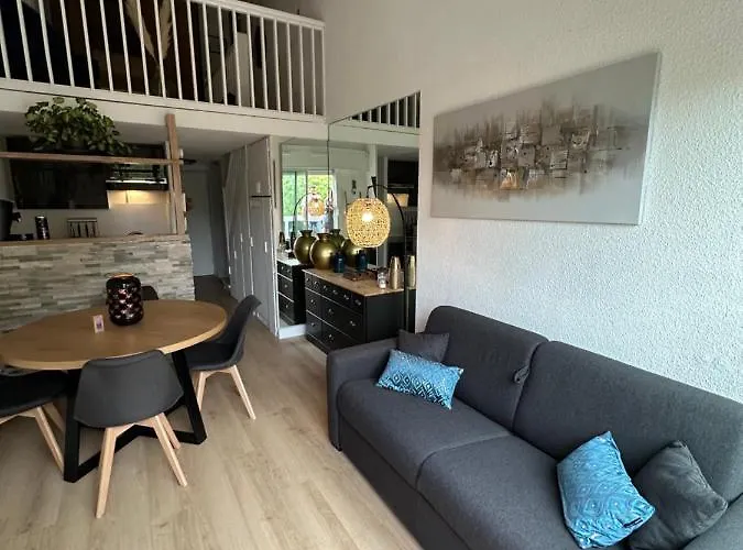 Duplex Meuble Avec Terrasse Dans Avec Piscine Apartment *