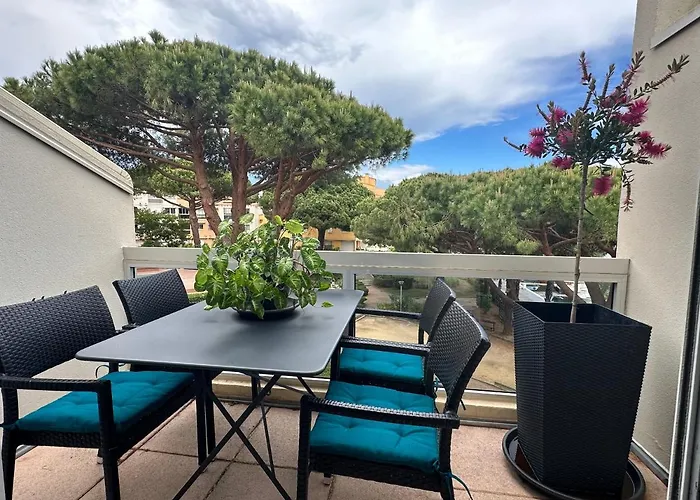 Duplex Meuble Avec Terrasse Dans Avec Piscine Agde